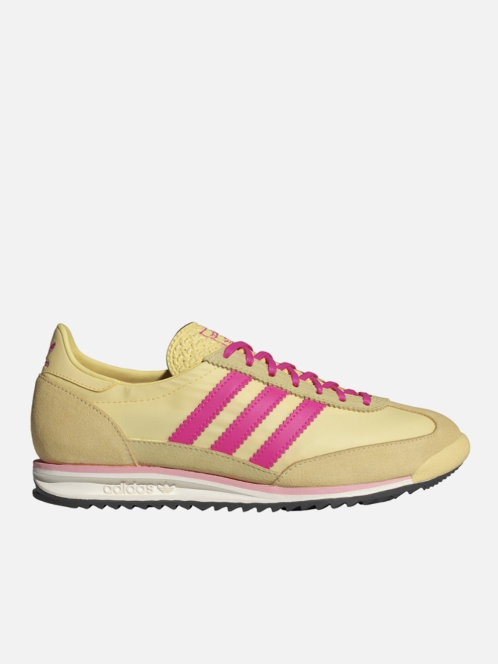 adidas SL 72 OG on Almost yellow and Shocking Pink  Retro Runners